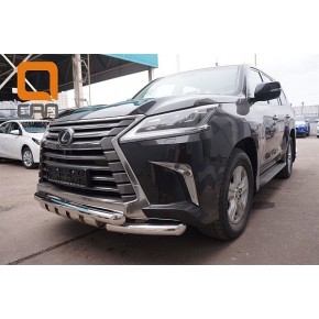 Защита переднего бампера Lexus LX (2015-) (Shark) d76/76