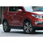 Пороги Rival Black Hyundai IX35 2010-2013-2015/Kia Sportage 2010-2014-2015, черный кант 173 см