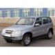 Пороги Rival Black Chevrolet Niva 2002-2009-, черный кант 160 см