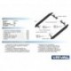 Пороги Rival Black Land Rover Freelander 2006-2010-2012-2014, черный кант 173 см