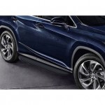Пороги Rival Black Lexus RX 2015-, черный кант 180 см