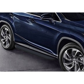Пороги Rival Black Lexus RX 2015-, черный кант 180 см