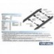 Пороги Rival Black Subaru Forester 2013-2015-, черный кант 173 см