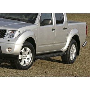 Пороги Rival Black Nissan Pathfinder 2004-2010-2014, черный кант 173 см