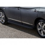 Пороги Rival Black Nissan Pathfinder 2014-, черный кант 193 см