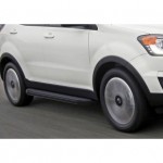 Пороги Rival Black Ssang Yong Actyon 2010-2013-, черный кант 173 см