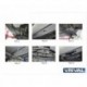 Пороги Rival Black Toyota Highlander 2014-, черный кант 180 см