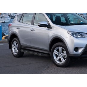 Пороги Rival Black Toyota Rav 4 2006-2010-2013, черный кант 173 см