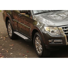 Пороги Rival Bmw-Style Mitsubishi Pajero IV 2006-2011-2014-, круг 173 см