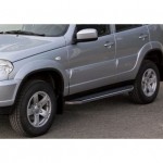 Пороги Rival Premium Chevrolet Niva 2002-2009-, нержавеющая сталь 160 см
