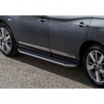 Пороги Rival Premium Nissan Pathfinder 2014-, нержавеющая сталь 193 см