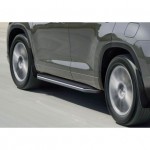 Пороги Rival Premium Toyota Highlander 2014-, нержавеющая сталь 180 см
