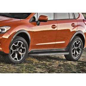 Пороги Rival Premium Subaru XV 2011-2016, нержавеющая сталь 173 см