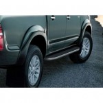 Пороги Rival Premium Toyota Hilux 2005-2011-2015, нержавеющая сталь 193 см