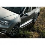 Пороги Rival Premium Nissan Terrano 2014-/Renault Duster 2011-2015-, нержавеющая сталь 173 см