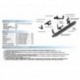 Пороги Rival Silver Lexus NX 2014-2017, алюминиевый профиль 173 см