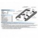 Пороги Rival Silver Ssang Yong Actyon 2010-2013-, алюминиевый профиль 173 см