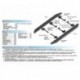 Пороги Rival Silver Subaru Forester 2013-2015-, алюминиевый профиль 173 см