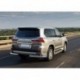 Защита заднего бампера  Lexus LX 2015-, d76+d42 уголки