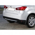 Защита заднего бампера  Mitsubishi ASX 2010-2013-2015, d57 короткая