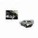 Защита заднего бампера  Mitsubishi ASX 2010-2013-2015, d57 короткая