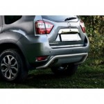 Защита заднего бампера  Nissan Terrano 2014-, d57 скоба