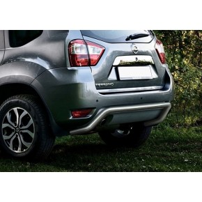 Защита заднего бампера  Nissan Terrano 2014-, d57 скоба