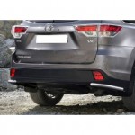 Защита заднего бампера  Toyota Highlander 2014-, d57 уголки