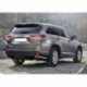 Защита заднего бампера  Toyota Highlander 2014-, d57 уголки