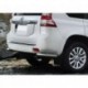 Защита заднего бампера  Toyota Land Cruiser Prado 2009-2013-, d76+d42 уголки
