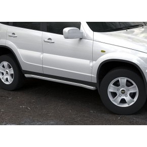 Защита порогов  Chevrolet Niva 2009-, d57