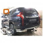 Защита заднего бампера Mitsubishi Pajero Sport (2016-) (уголки) d 76/42