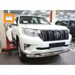Защита переднего бампера Toyota Land Cruiser 150 (2017-) (двойная) d 76/60