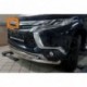 Защита переднего бампера Mitsubishi Pajero Sport (2016-) (двойная) d60/76