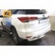 Защита заднего бампера Toyota Fortuner (2017-) (двойная) d76/60