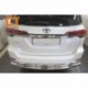 Защита заднего бампера Toyota Fortuner (2017-) (двойная) d76/60