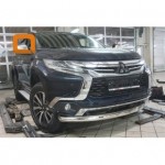 Защита переднего бампера Mitsubishi Pajero Sport (2016-) (одинарная) d76