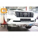 Защита переднего бампера Toyota Land Cruiser 150 (2017-) (Shark) d 76/76