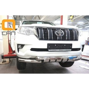Защита переднего бампера Toyota Land Cruiser 150 (2017-) (Shark) d 76/76