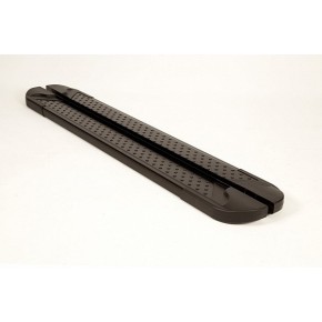 Пороги алюминиевые (Almond) Toyota Hilux 2006-2015 (black)
