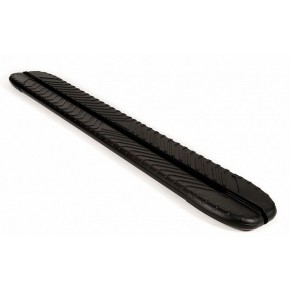 Пороги алюминиевые (Bosphorus) Mercedes M klasse ML 164 2006-2011 (black)