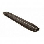 Пороги алюминиевые (Dolunay) Mercedes M klasse ML 164 2006-2011 (black)