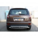 Защита задняя для Geely Emgrand Х7 2016- двойная D 60,3/60,3
