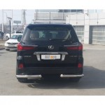Защита задняя для Lexus LX 450d/LX 570 2015- (кроме F-Sport) уголки D 76,1