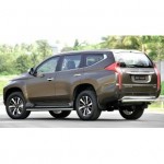Защита задняя для Mitsubishi Pajero Sport 2016- ОВАЛ D 75х42