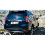 Защита задняя для Toyota LC Prado 150 2017- короткая (ОВАЛ) D 75х42