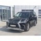 Защита передняя для Lexus LX 450d/LX 570 2015- (кроме F-Sport) двойная (КРУГ+ОВАЛ) D 76,1/75х42