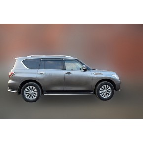 Защита порогов для Nissan Patrol 2014- D 50,8