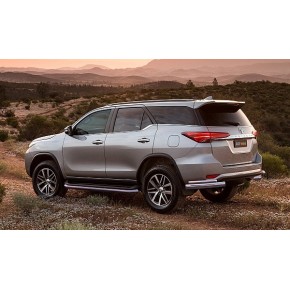 Защита задняя для Toyota Fortuner 2017- уголки двойные D 76,1/50,8
