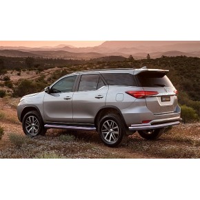 Защита задняя для Toyota Fortuner 2017- (большая с уголками) D 76,1/50,8